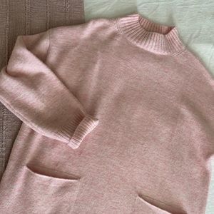 Forever 21 Pink Turtleneck Sweater Dress